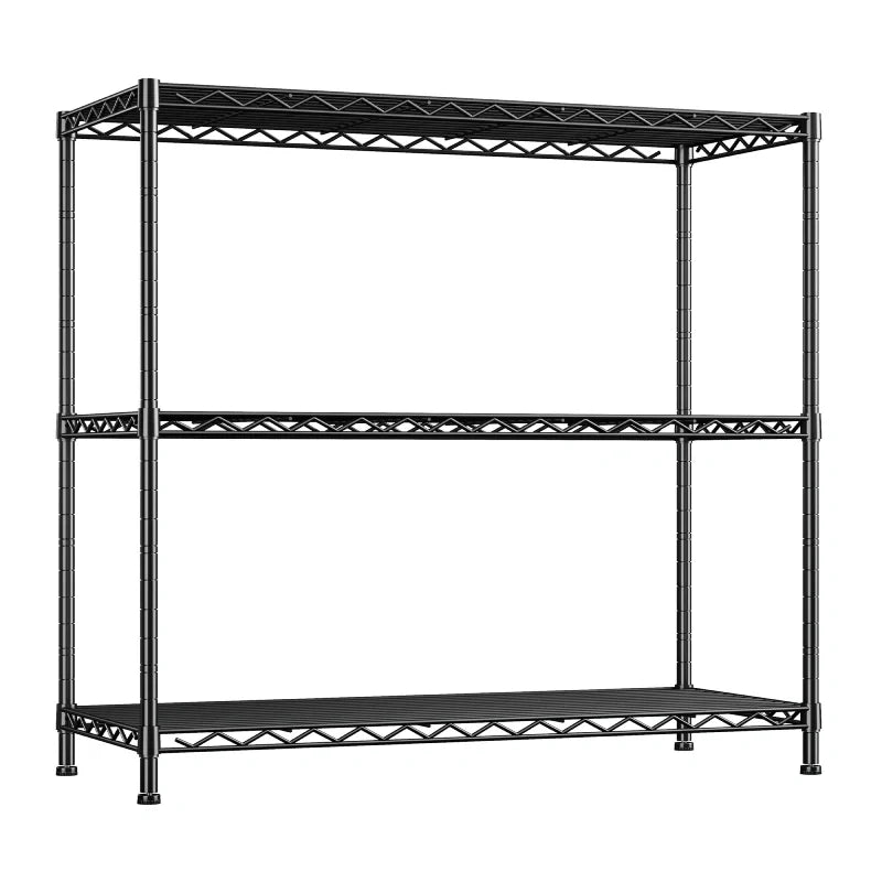【🔥Factory Direct Clearout Sale🔥】3-Shlef Metal Shelves, Adjustable Steel Wire Shelving Units, Storage Rack for Kitchen Pantry Closet Dorm