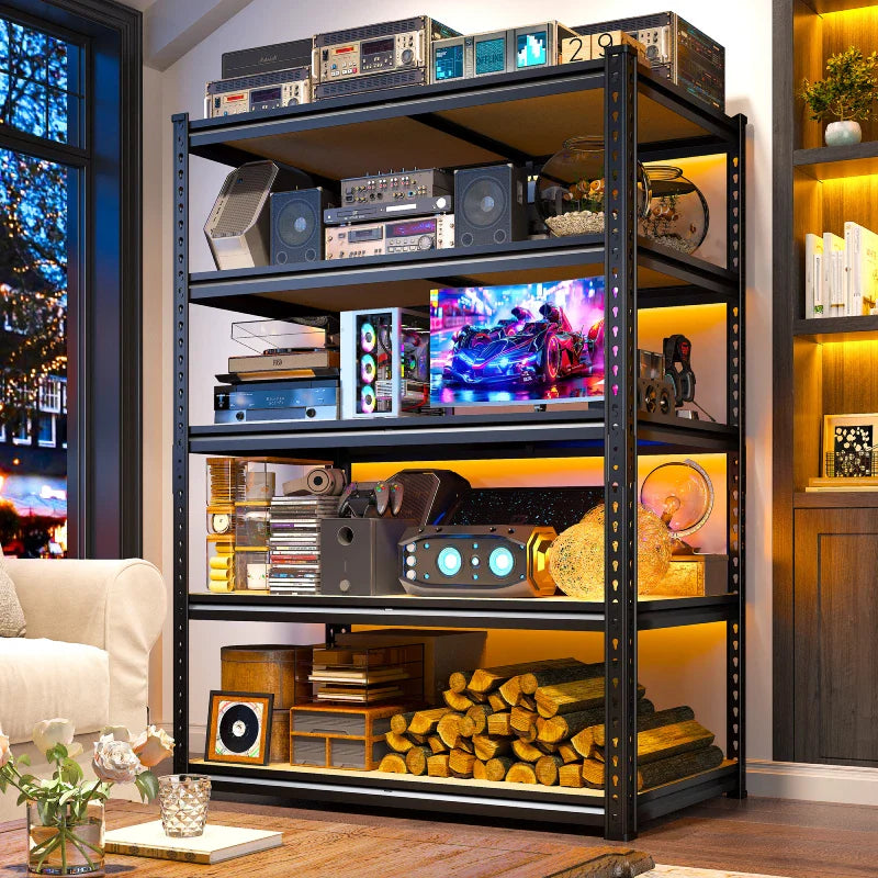 【🔥Factory Direct Clearout Sale🔥】40”W Storage Shelves, Heavy Duty Garage Shelving Load 2,500lbs , Metal Shelves for Pantry Kitchen Basement Closet