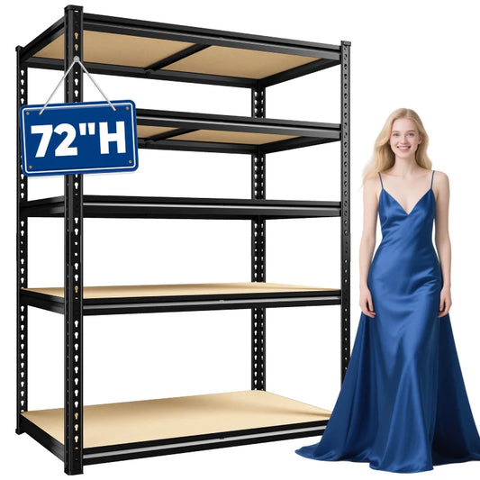 【🔥Factory Direct Clearout Sale🔥】40”W Storage Shelves, Heavy Duty Garage Shelving Load 2,500lbs , Metal Shelves for Pantry Kitchen Basement Closet