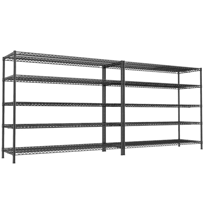 【🔥Factory Direct Clearout Sale🔥】55.5"W Wire Shelving, 3200 lbs Heavy Duty Storage Racks, Metal Shelves for Garage Kitchen Basement