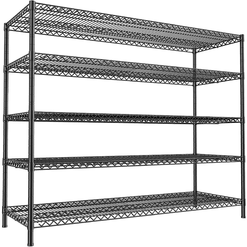 【🔥Factory Direct Clearout Sale🔥】55.5"W Wire Shelving, 3200 lbs Heavy Duty Storage Racks, Metal Shelves for Garage Kitchen Basement