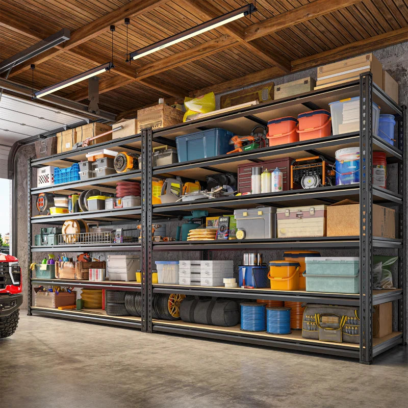 【🔥Factory Direct Clearout Sale🔥】59.8”W Boltless Shelving Units, 6-Tier Heavy Duty Steel Garage Shelf Load 3000lbs, Commercial Shelving Rack for Pantry Kitchen Basement