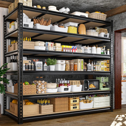 【🔥Factory Direct Clearout Sale🔥】59.8”W Boltless Shelving Units, 6-Tier Heavy Duty Steel Garage Shelf Load 3000lbs, Commercial Shelving Rack for Pantry Kitchen Basement