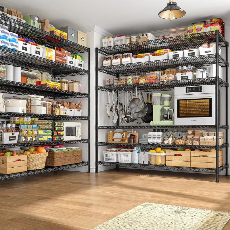 【🔥Factory Direct Clearout Sale🔥】83”H 6-Tier Metal Wire Shelves, 3840lbs Heavy Duty Storage Shelves , Adjustable Storage Rack for Garage Kitchen Pantry Commercial