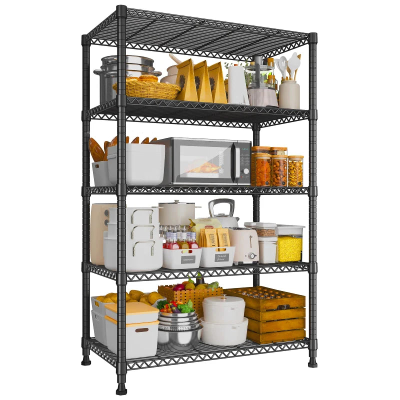 【🔥Factory Direct Clearout Sale🔥】Tall Wire Shelving Units，Adjustable Outdoor Metal Shelves, Storage Shelves for Kitchen Pantry Dorm