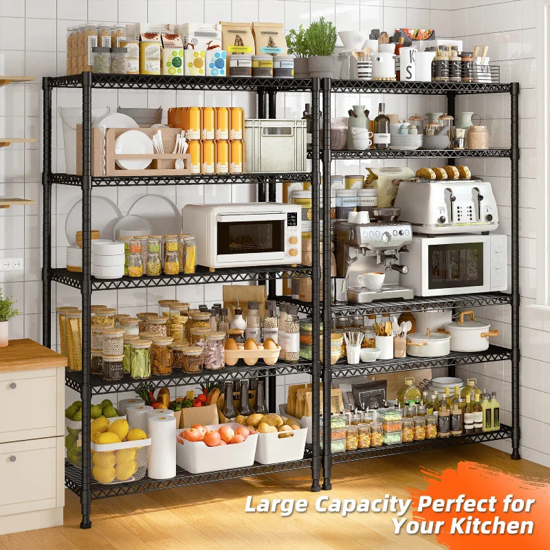【🔥Factory Direct Clearout Sale🔥】Tall Wire Shelving Units，Adjustable Outdoor Metal Shelves, Storage Shelves for Kitchen Pantry Dorm