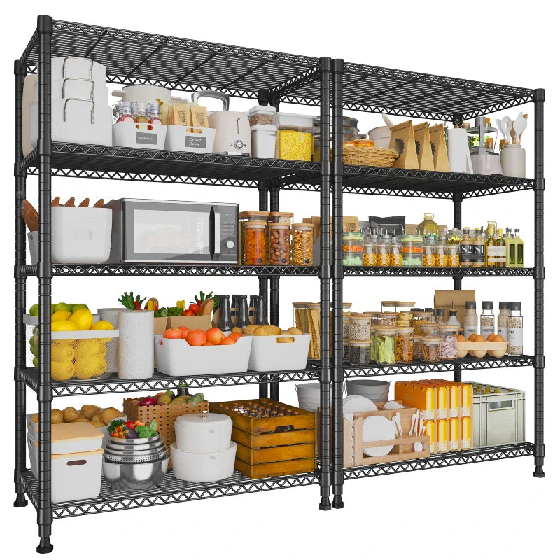 【🔥Factory Direct Clearout Sale🔥】Tall Wire Shelving Units，Adjustable Outdoor Metal Shelves, Storage Shelves for Kitchen Pantry Dorm