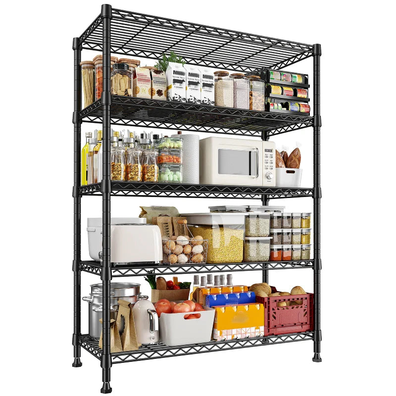 【🔥Factory Direct Clearout Sale🔥】Tall Wire Shelving Units，Adjustable Outdoor Metal Shelves, Storage Shelves for Kitchen Pantry Dorm