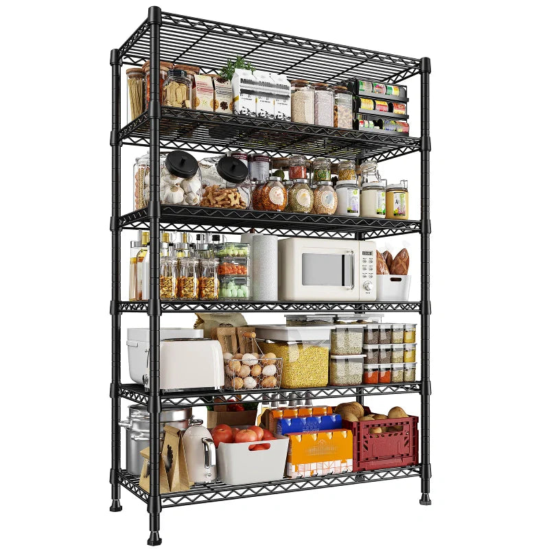 【🔥Factory Direct Clearout Sale🔥】Tall Wire Shelving Units，Adjustable Outdoor Metal Shelves, Storage Shelves for Kitchen Pantry Dorm