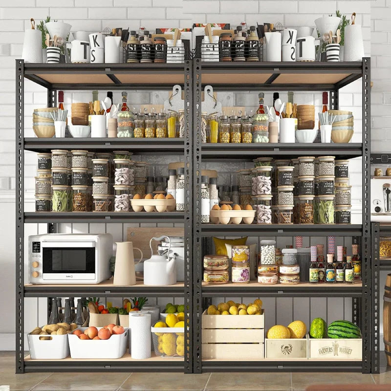 【🔥Factory Direct Clearout Sale🔥】35.5“W Garage Storage Shelves, 5-Tier Adjustable Storage Rack, 2000 Lbs Heavy Duty Shelving Units, Metal Shelves for Pantry Kitchen Dorm