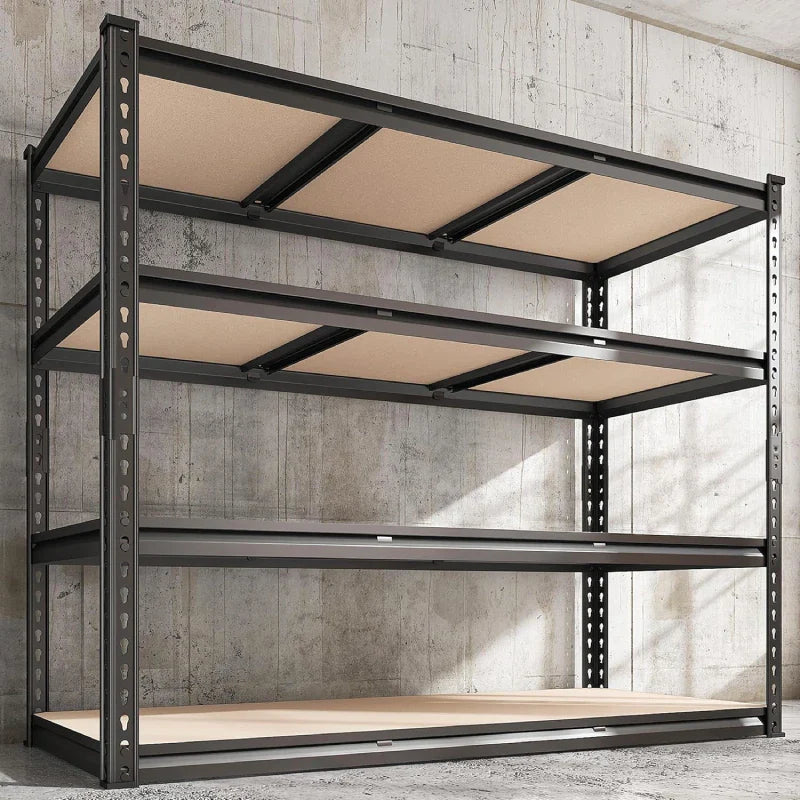 【🔥Factory Direct Clearout Sale🔥】48" W Garage Storage Shelves, Adjustable Steel Shelving Racks Load 2000lbs, Freestanding Shelves for Pantry Basement Warehouse
