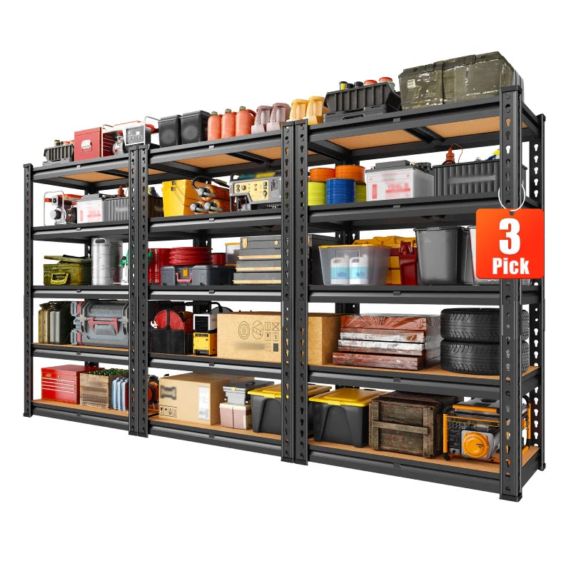 【🔥Factory Direct Clearout Sale🔥】Storage Shelves Load 2020lbs, 5-Tier Adjustable Metal Shelving Units, Shelving Rack for Closet Kitchen Pantry