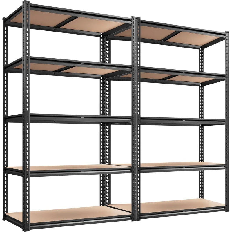 【🔥Factory Direct Clearout Sale🔥】5-Tier Boltless Shelving Units, 2020 lbs Adjustable Steel Garage Shelving Racks for Basement Kitchen Closet