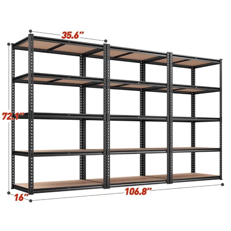 【🔥Factory Direct Clearout Sale🔥】5-Tier Boltless Shelving Units, 2020 lbs Adjustable Steel Garage Shelving Racks for Basement Kitchen Closet