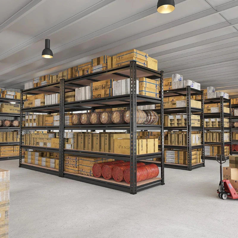 【🔥Factory Direct Clearout Sale🔥】2 Pack Garage Shelf, 48.2''W Adjustable Steel Shelving Rack Load 3000lbs, Boltless Shelving for Basement Warehouse Commercial