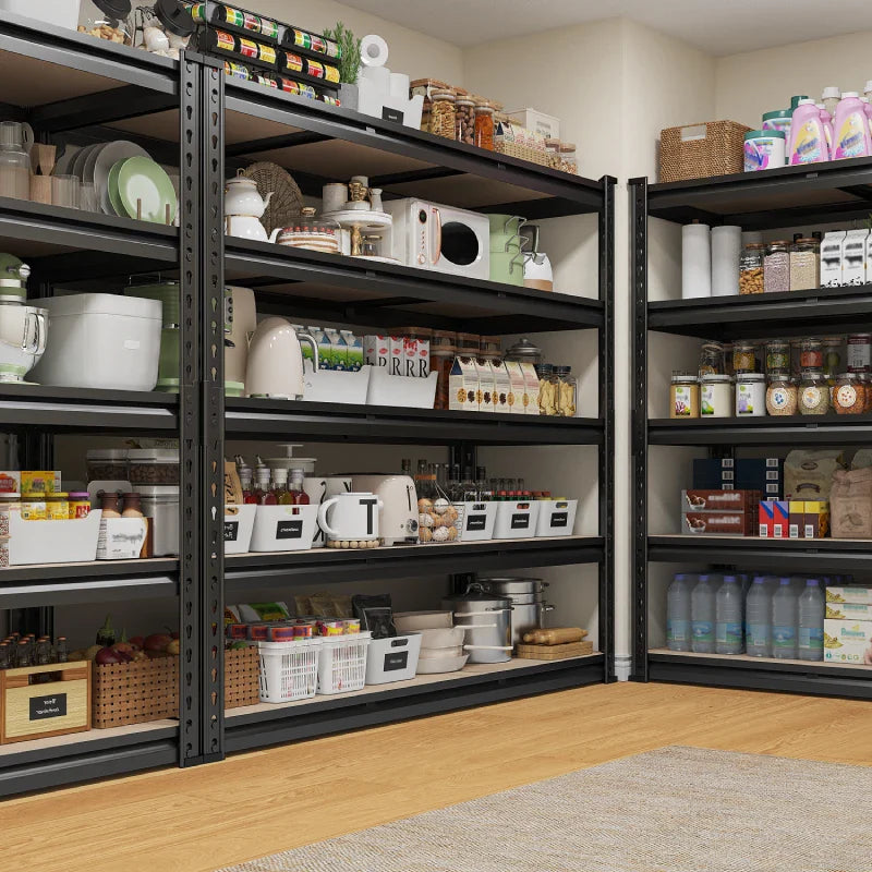 【🔥Factory Direct Clearout Sale🔥】48.2" W Garage Shelf, 3000LBS Heavy Duty Steel Shelving Units, 5-Tier Adjustable Metal Shelves for Basement Warehouse Commercial