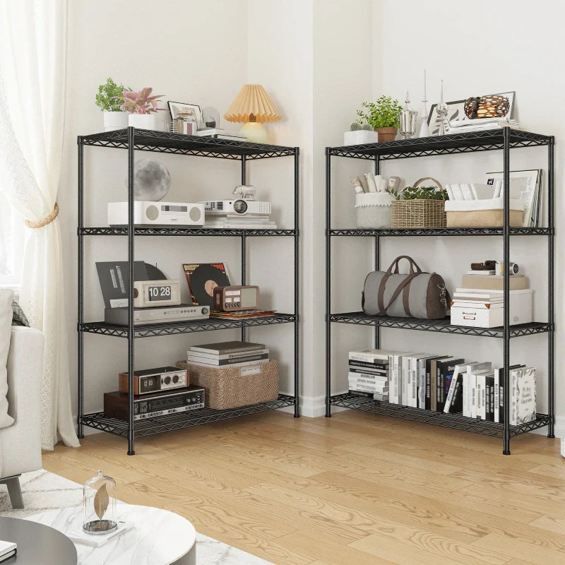 【🔥Factory Direct Clearout Sale🔥】3-Shlef Metal Shelves, Adjustable Steel Wire Shelving Units, Storage Rack for Kitchen Pantry Closet Dorm