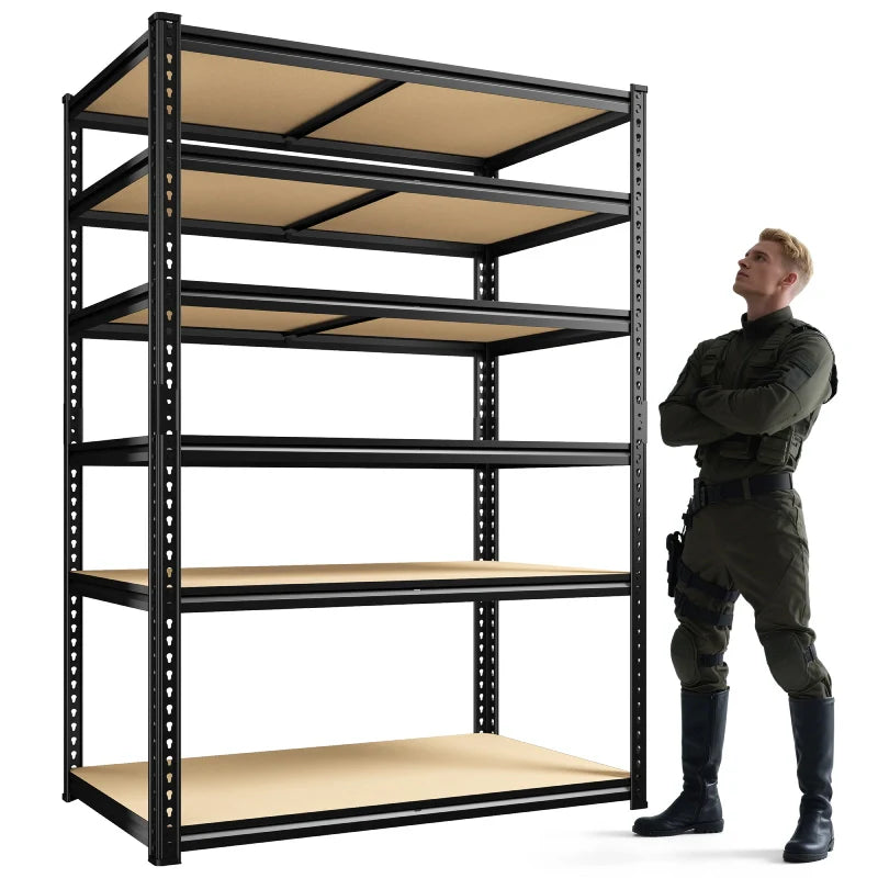 【🔥Factory Direct Clearout Sale🔥】40”W Storage Shelves, Heavy Duty Garage Shelving Load 2,500lbs , Metal Shelves for Pantry Kitchen Basement Closet