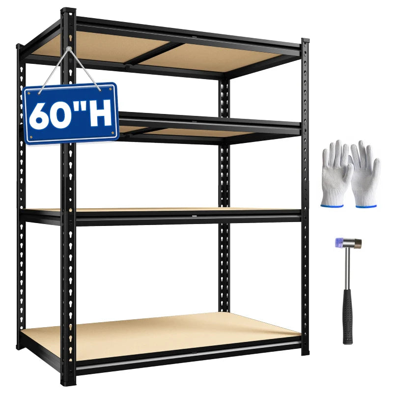 【🔥Factory Direct Clearout Sale🔥】40”W Storage Shelves, Heavy Duty Garage Shelving Load 2,500lbs , Metal Shelves for Pantry Kitchen Basement Closet