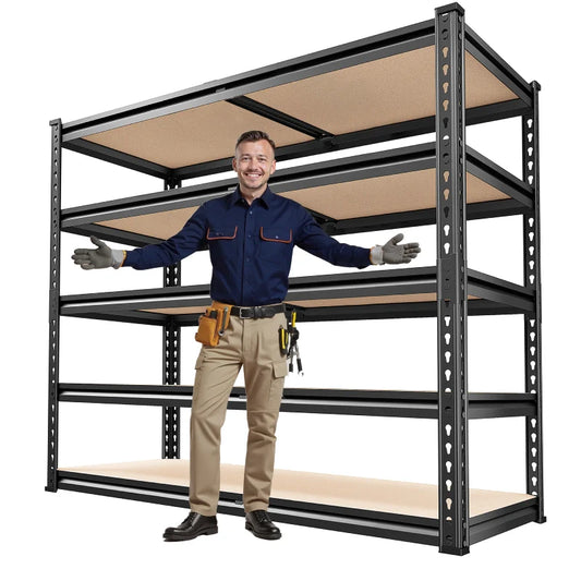 【🔥Factory Direct Clearout Sale🔥】40"W x 20"D Freestanding Garage Shelving, 2,500lbs Heavy Duty Steel Shelves, Adjustable Commercial Shelving Racks for Basement Pantry Kitchen