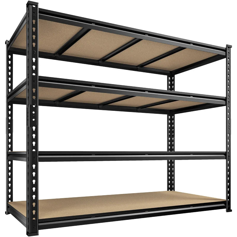 【🔥Factory Direct Clearout Sale🔥】55"W Boltless Shelving Units, 6-Tier Heavy Duty Freestanding Garage Shelves Load 3060lbs, Steel Storage Racks for Pantry Basement Commercial