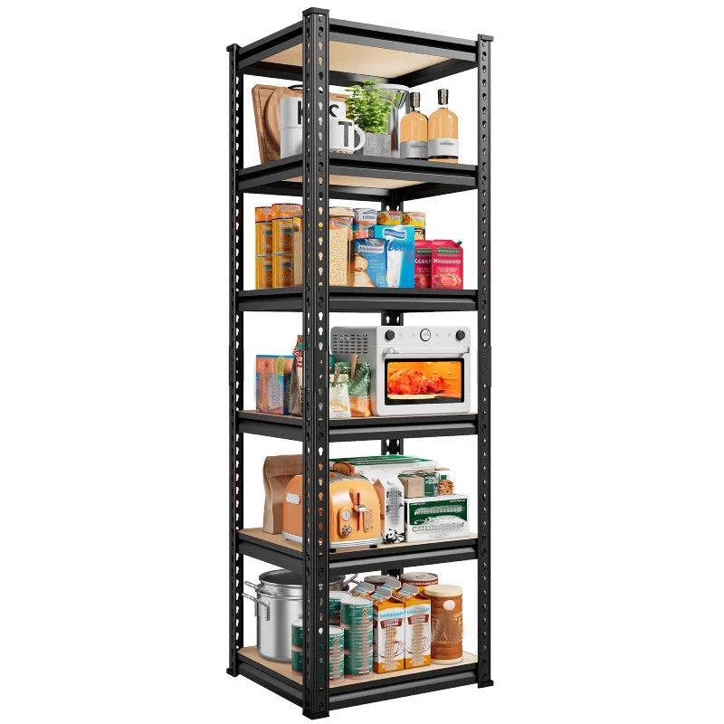 【🔥Factory Direct Clearout Sale🔥】16"W Corner Shelves, 6-Tier Adjustable Storage Shelving Units, 2250lbs Corner Shelf for Living Room Pantry Dorm