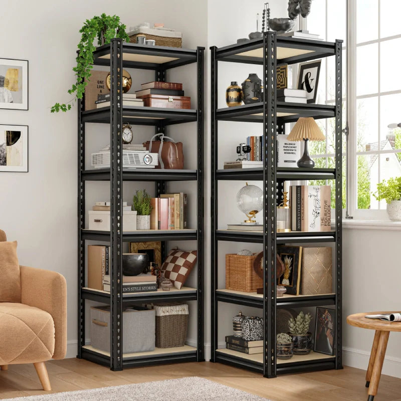 【🔥Factory Direct Clearout Sale🔥】16"W Corner Shelves, 6-Tier Adjustable Storage Shelving Units, 2250lbs Corner Shelf for Living Room Pantry Dorm