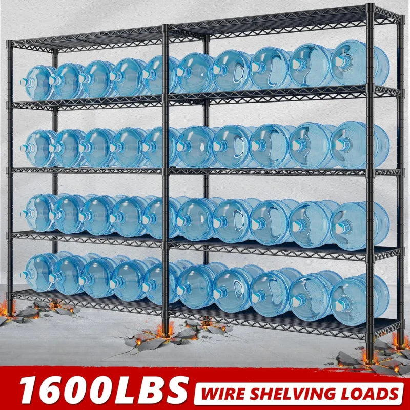 【🔥Factory Direct Clearout Sale🔥】72"H Wire Shelving, 1600Lbs Metal L Shaped Shelves Adjustable, 70"W Storage Racks for Pantry Kitchen