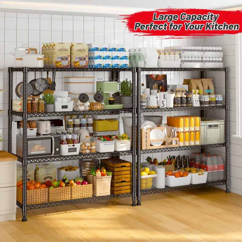 【🔥Factory Direct Clearout Sale🔥】Tall Wire Shelving Units，Adjustable Outdoor Metal Shelves, Storage Shelves for Kitchen Pantry Dorm