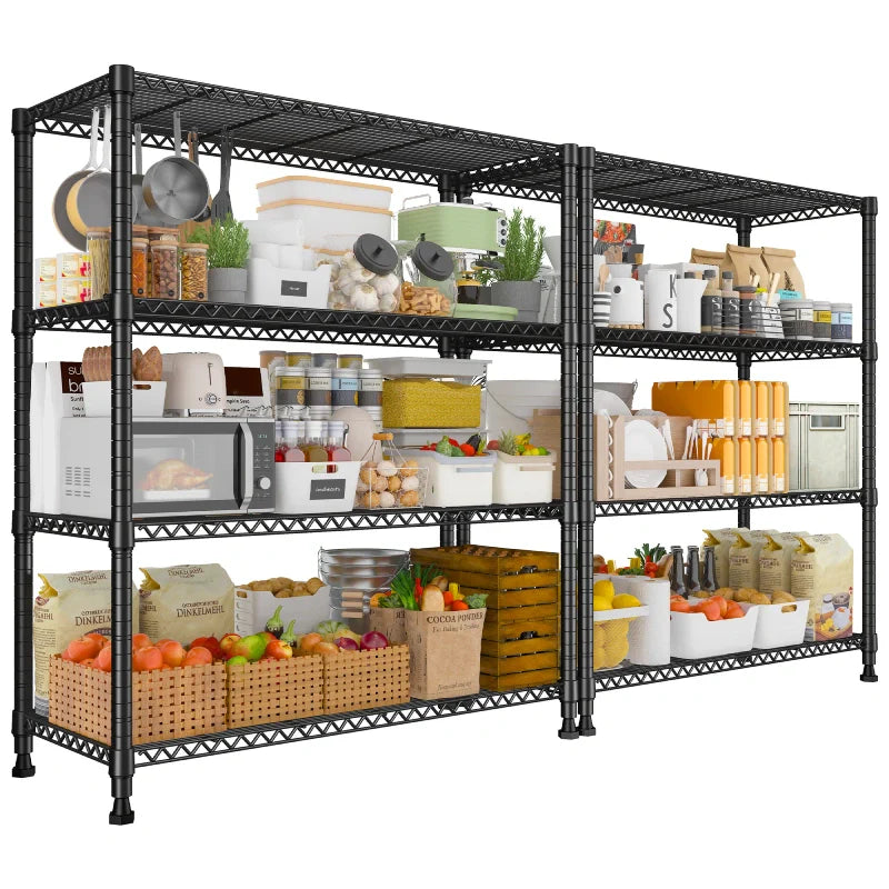 【🔥Factory Direct Clearout Sale🔥】Tall Wire Shelving Units，Adjustable Outdoor Metal Shelves, Storage Shelves for Kitchen Pantry Dorm