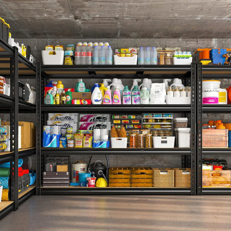 【🔥Factory Direct Clearout Sale🔥】2 Pack 48"W Storage Shelves, 3000lbs Steel Shelving Racks, Freestanding Garage shelving for Basement Warehouse