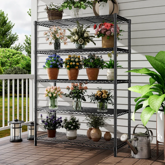 【🔥Factory Direct Clearout Sale🔥】35.4"W Wire Shelving Units, 5 Tier Adjustable Storage Rack, Metal Commercial Shelves for Pantry Kitchen Dorm