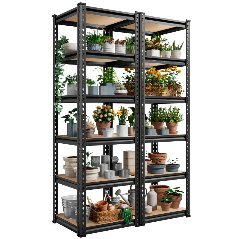 【🔥Factory Direct Clearout Sale🔥】16"W Corner Shelves, 6-Tier Adjustable Storage Shelving Units, 2250lbs Corner Shelf for Living Room Pantry Dorm