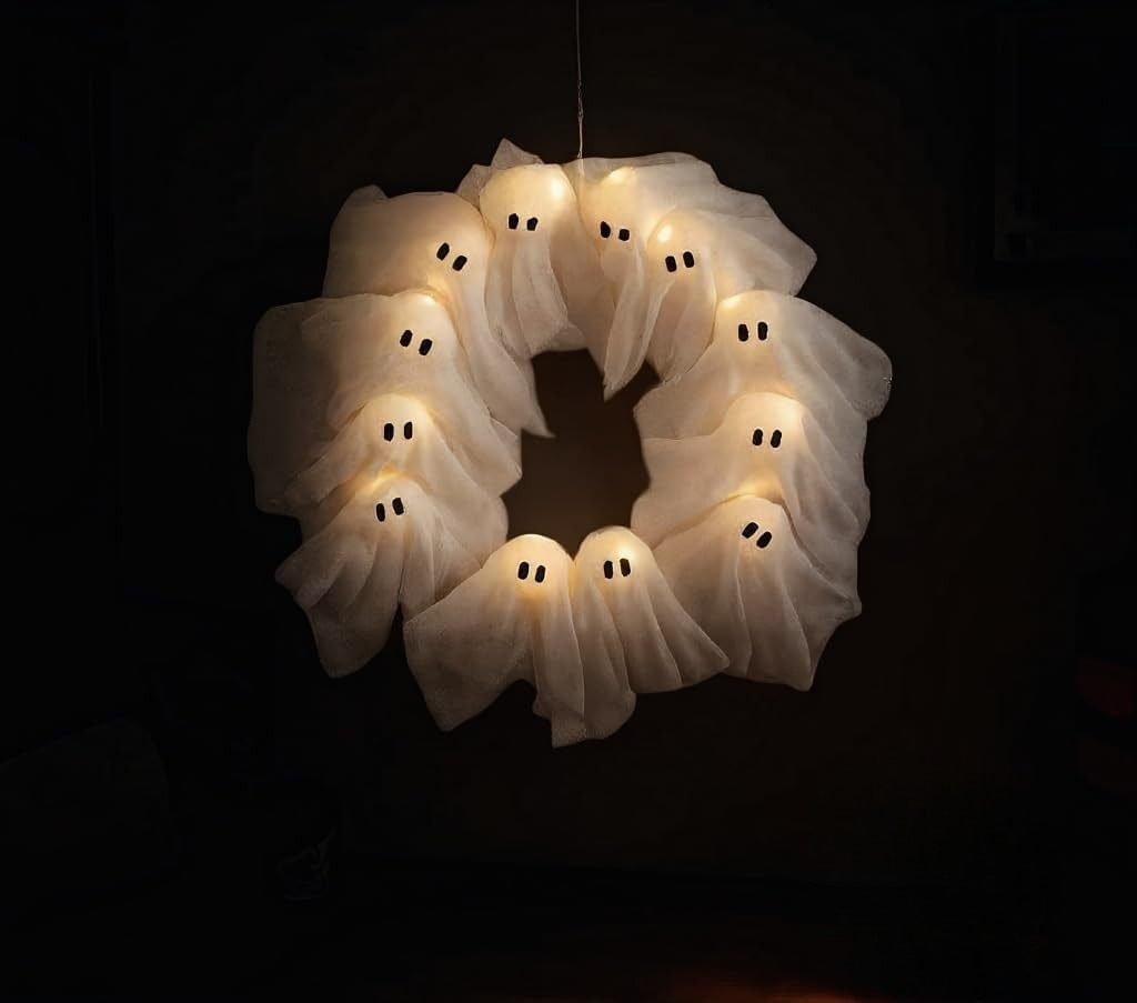 【🔥Hot Sale🔥】Spooky Halloween Glow Wreath