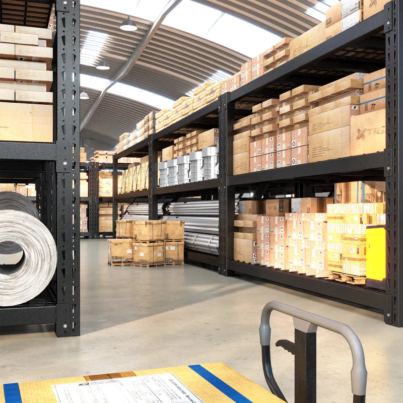 【🔥Factory Direct Clearout Sale🔥】 3-Tier 8250 LBS Heavy Duty Storage Rack 66 in High Adjustable Industrial Steel Shelving Unit for Garage, Warehouse Basement
