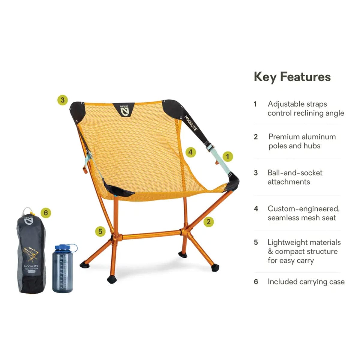 【🔥Big Sale🔥】Nemo Equipment Moonlite Reclining Camp Chair