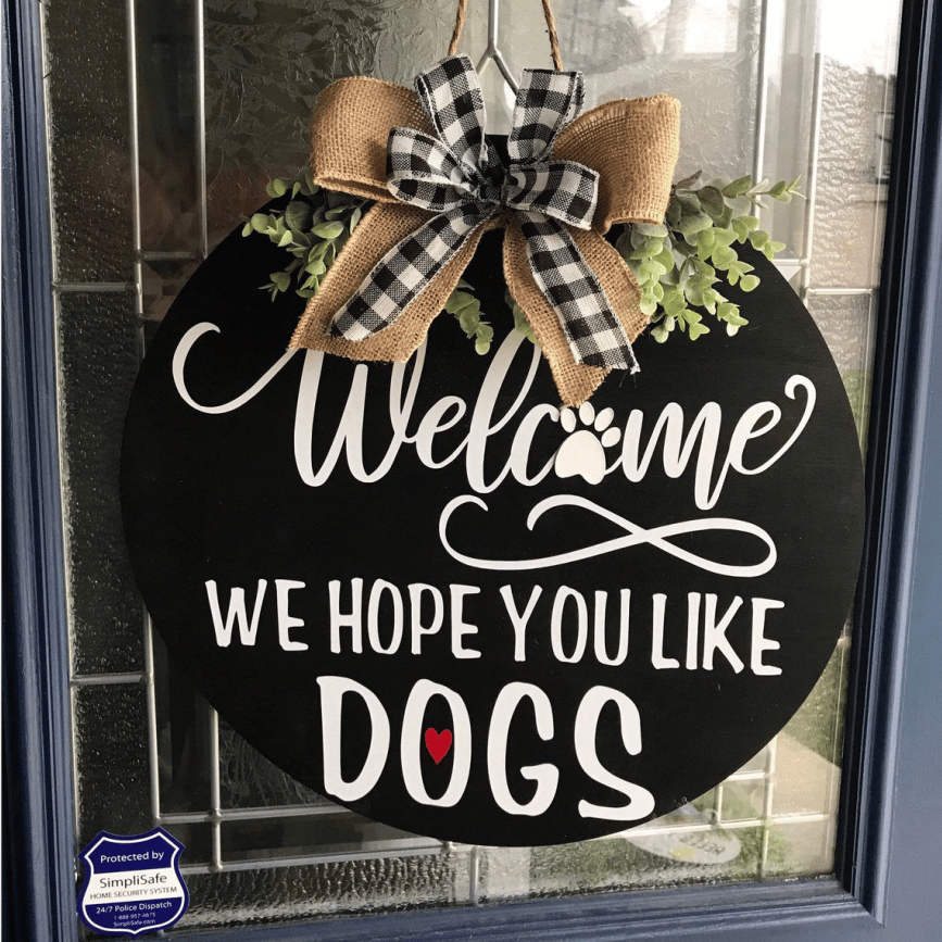 【🔥Hot Sale🔥】We Hope You Like Dogs, Welcome Wreath Sign