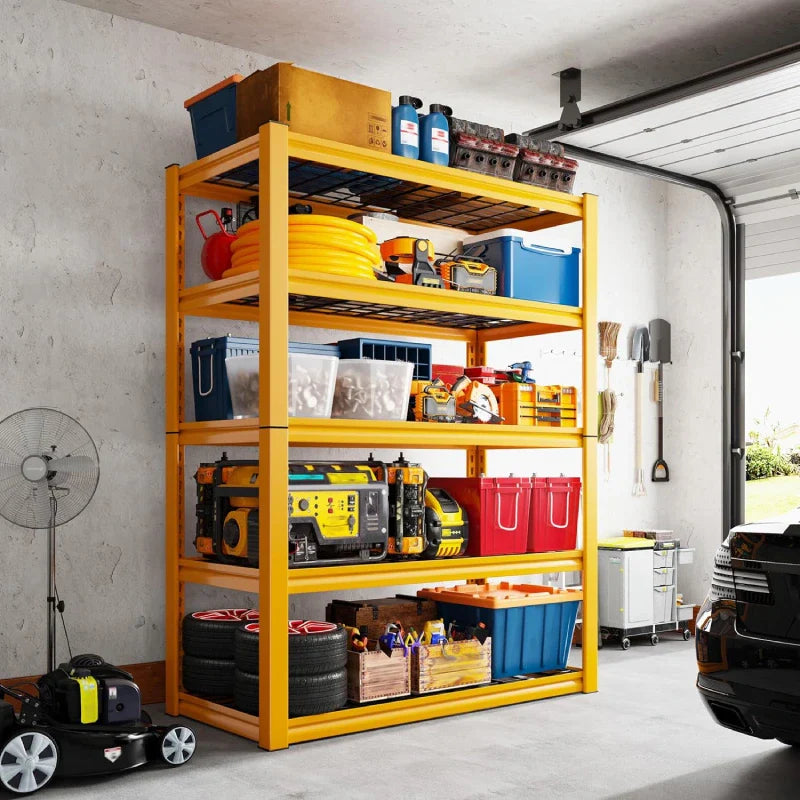 【🔥Factory Direct Clearout Sale🔥】40"W x 18"D Garage Shelving  5-Tier Heavy Duty Shelving  2550 LBS Adjustable Storage Shelves for Pantry Kitchen Basement Warehouse