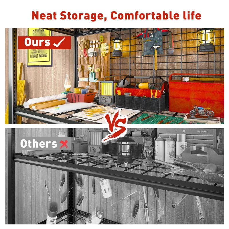 【🔥Factory Direct Clearout Sale🔥】7 Tiers Industrial Shelving 3500LBS Heavy Duty Garage Shelving 48"W Adjustable Storage Racks for Basement Warehouse Garage