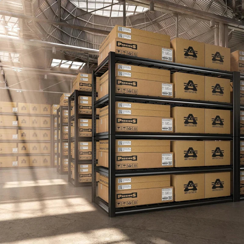 【🔥Factory Direct Clearout Sale🔥】5 Tier 48"W x 72.2"H Storage Shelves for Basement 2500LBS Metal Shelving Unit  for Garage, Warehouse, Industrial, basement