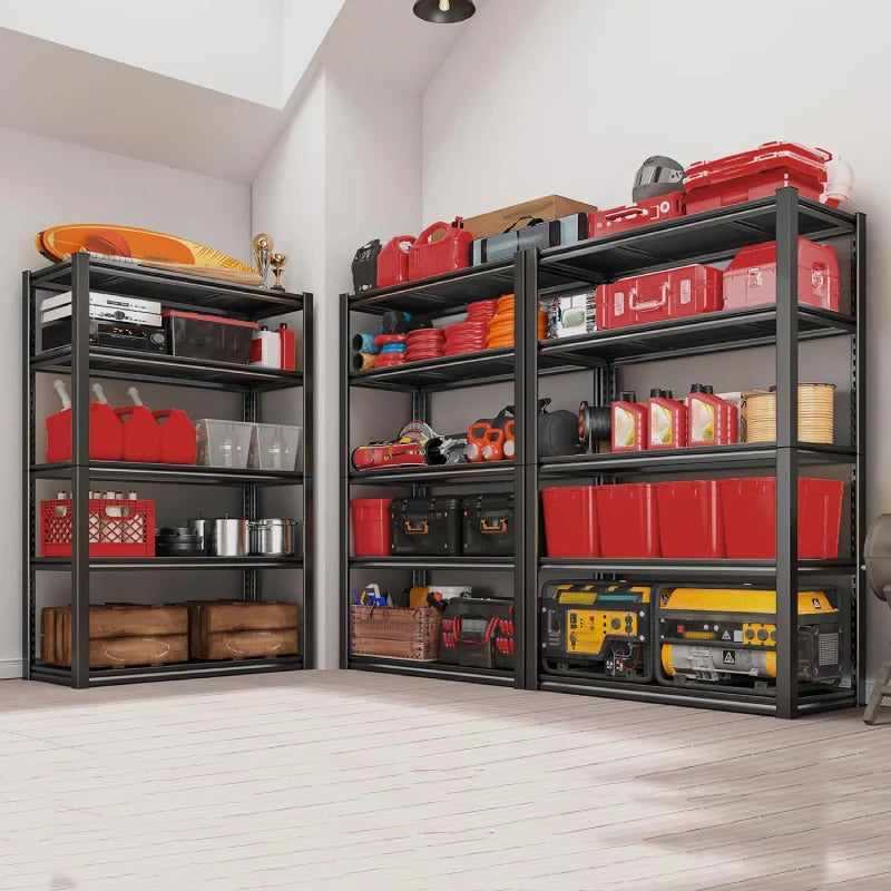 【🔥Factory Direct Clearout Sale🔥】2 Packs 31.5"W  Heavy Duty Storage Shelves, 5-Tier 2000 Lbs Adjustable Metal Shelving Units for Garage, Basement, Warehouse, Pantry