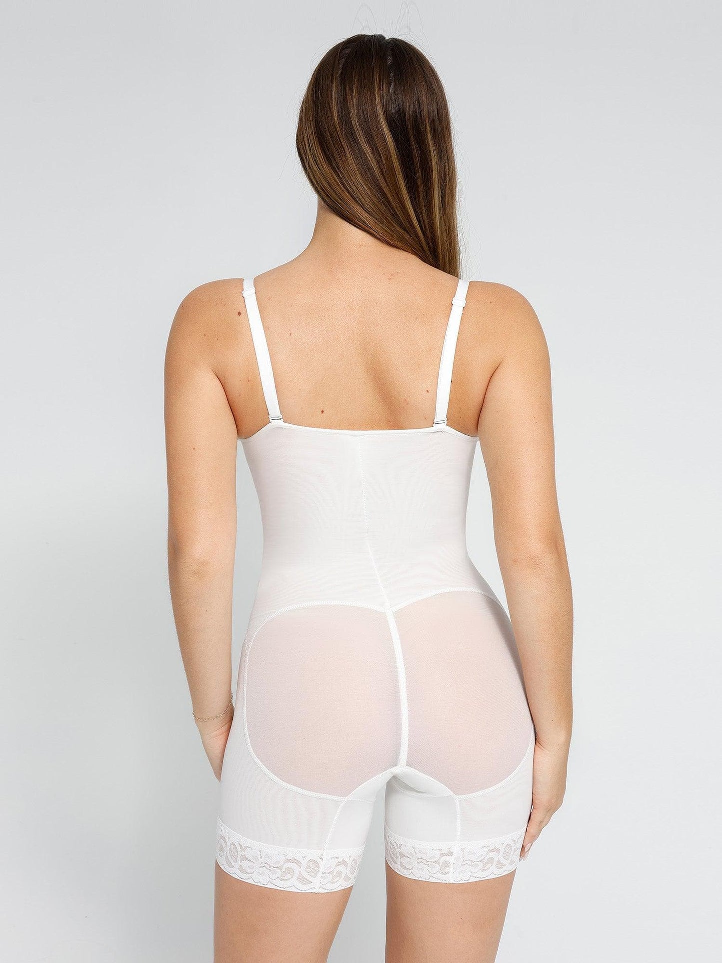 【🔥Hot Sale🔥】Shapewear Lace Deep-V Neck Bodysuits or Faux Leather Skirts