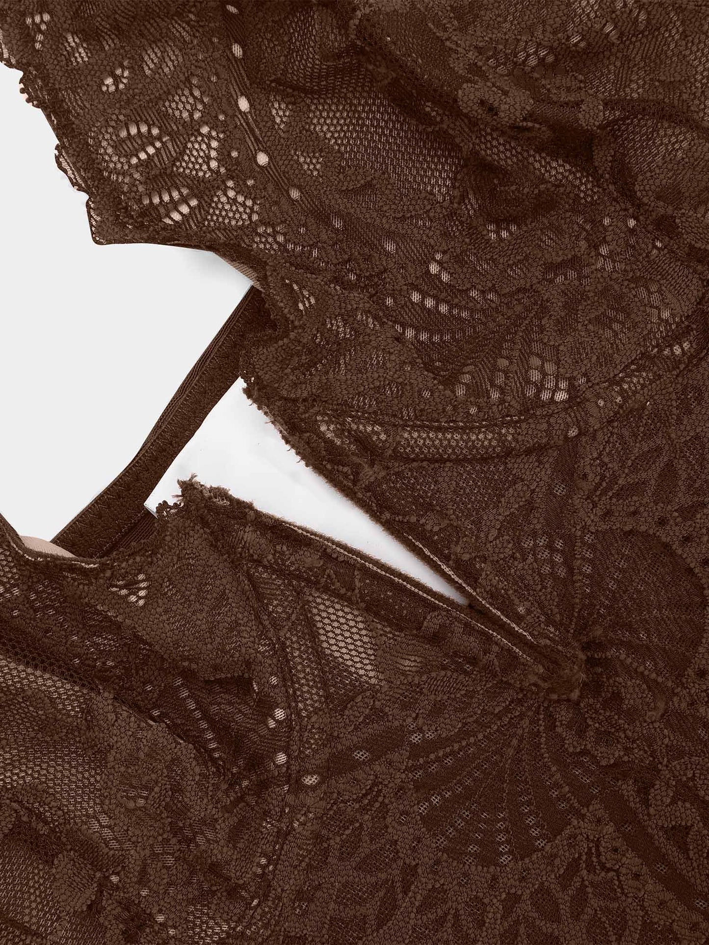 【🔥Hot Sale🔥】Shapewear Lace Deep-V Neck Bodysuits or Faux Leather Skirts
