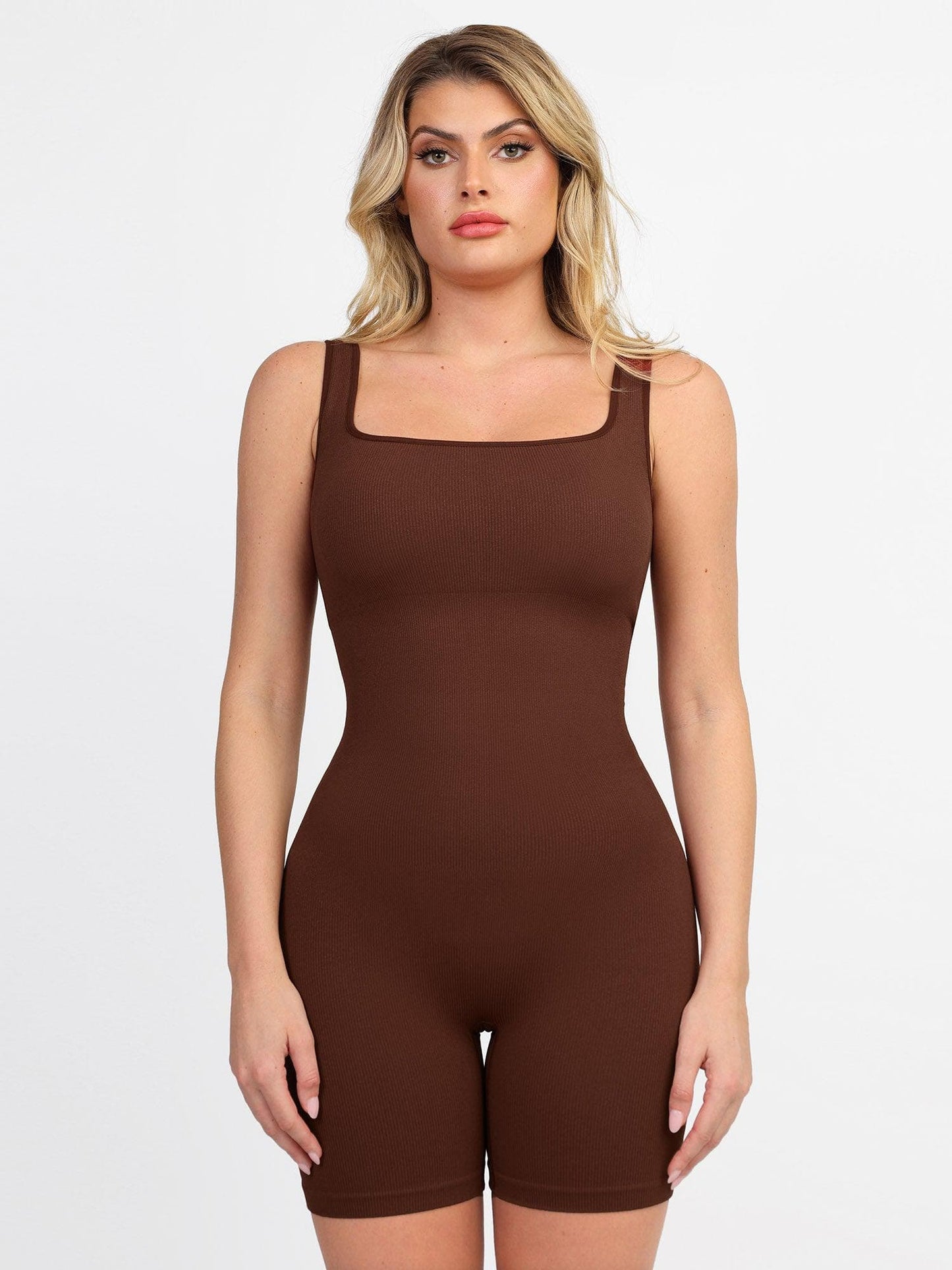 【🔥Hot Sale🔥】Shapewear Seamless Square Neck Workout Jumpsuit or Romper