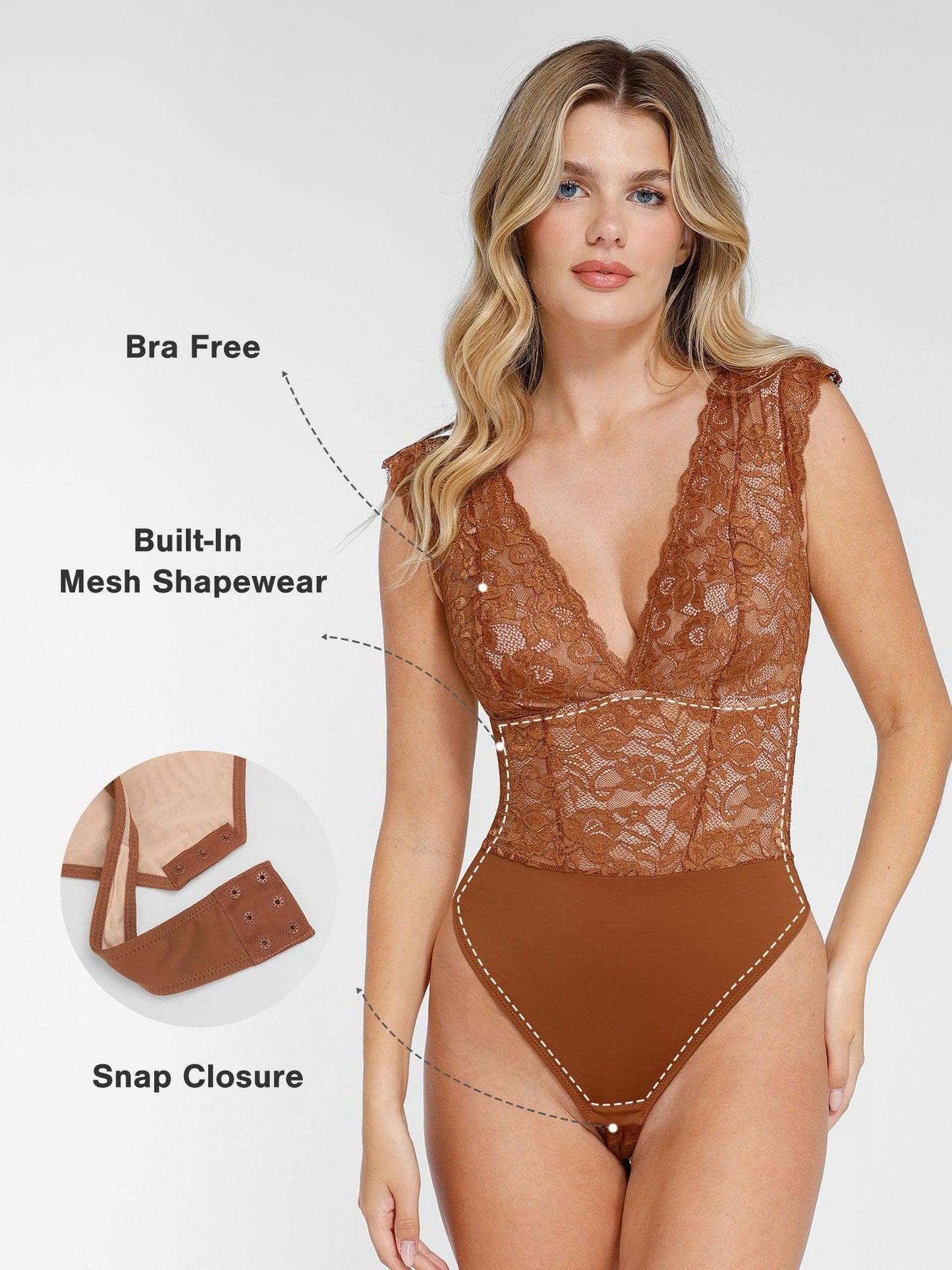 【🔥Hot Sale🔥】Shapewear Sculpting Lace Bodysuit or Midi Skirt or Shrug