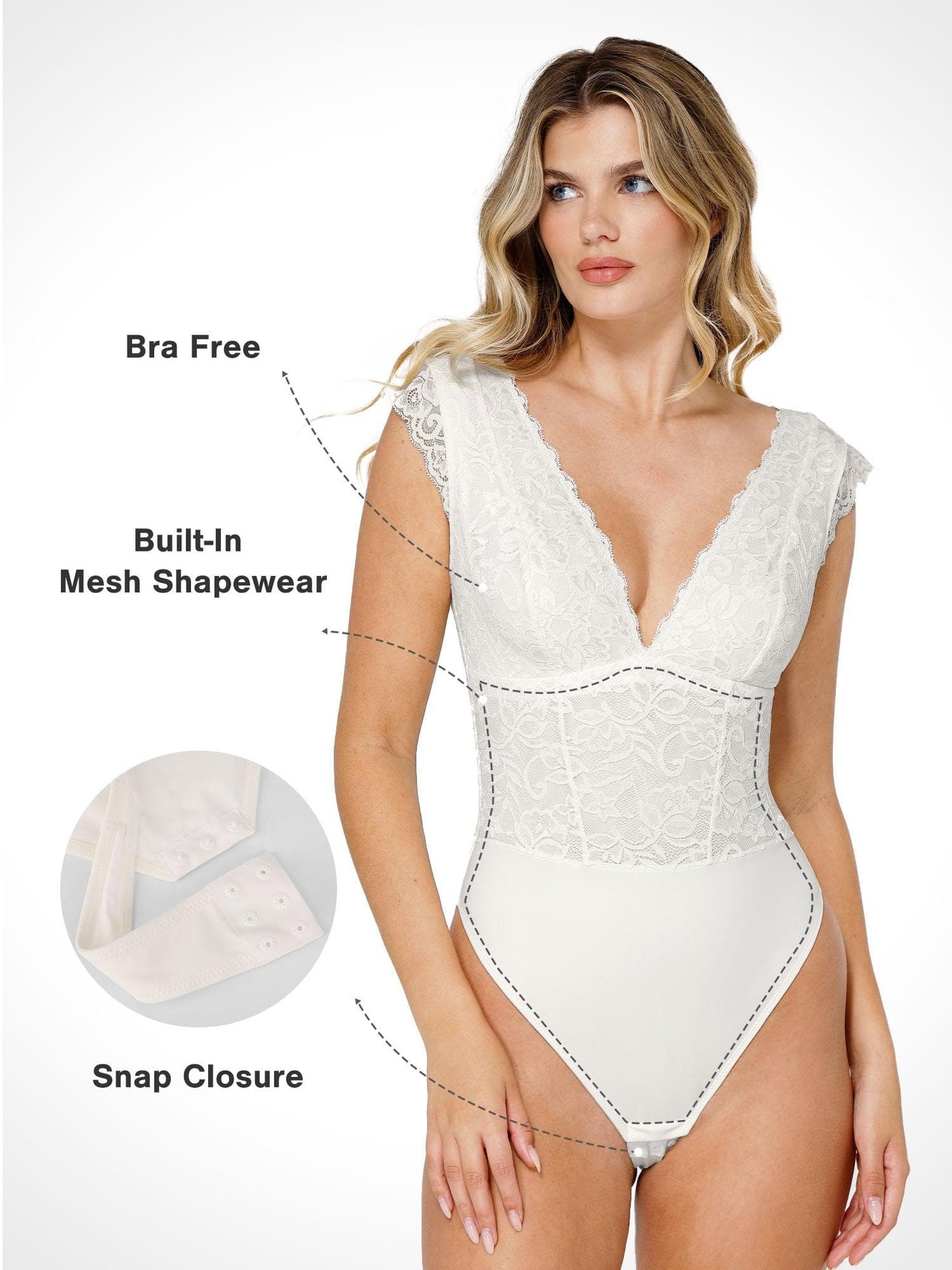 【🔥Hot Sale🔥】Shapewear Sculpting Lace Bodysuit or Midi Skirt or Shrug