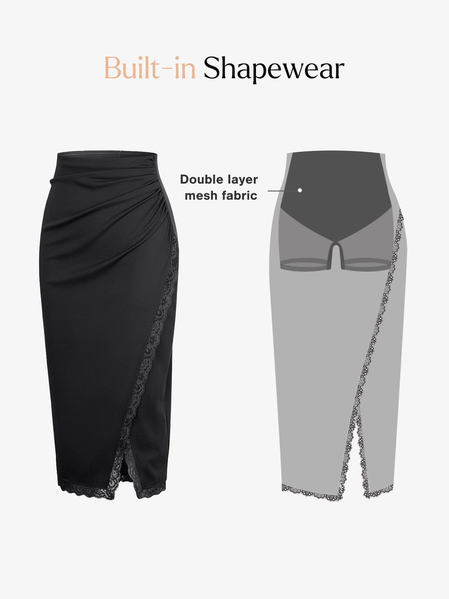 【🔥Hot Sale🔥】Shapewear Sculpting Lace Bodysuit or Midi Skirt or Shrug