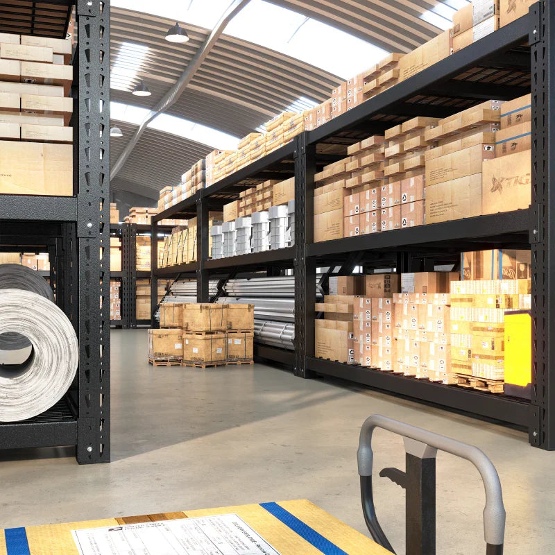 【🔥Factory Direct Clearout Sale🔥】Steel Heavy Duty Shelving Adjustable Industrial Storage Racks Shop Shelves for Garage Organization Basement, Warehouse, Industrial