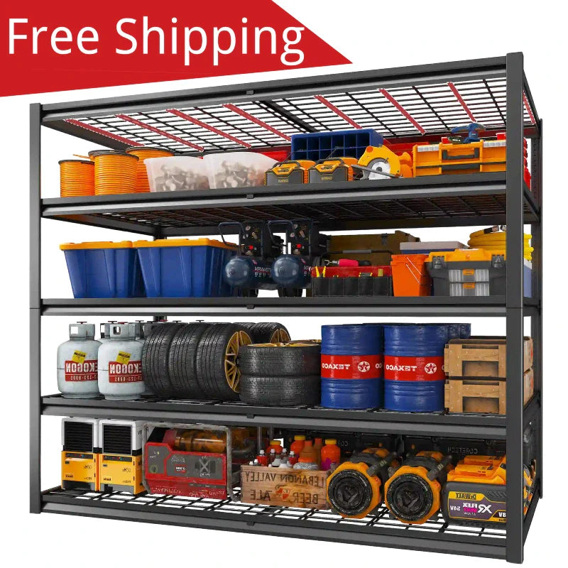【🔥Factory Direct Clearout Sale🔥】2 Packs 3000LBS Garage Shelving 5 Tier Rust-Proof Adjustable Industrial Shelving  Metal Storage Shelves Easy Assembly 10 Minutes