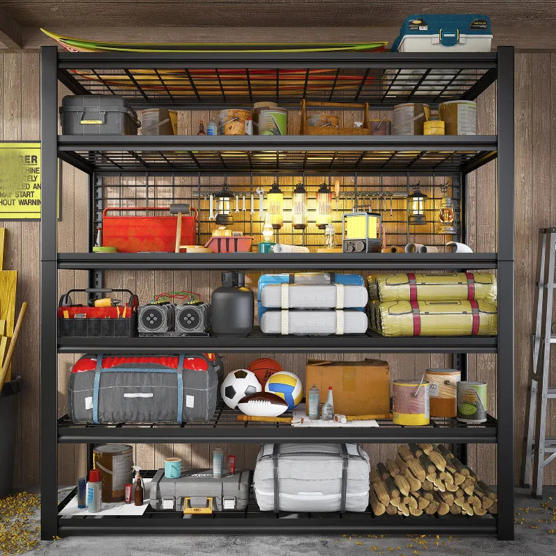 【🔥Factory Direct Clearout Sale🔥】7 Tiers Industrial Shelving 3500LBS Heavy Duty Garage Shelving 48"W Adjustable Storage Racks for Basement Warehouse Garage
